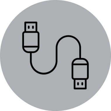 kablo simge vektör çizim