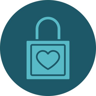 Kalp. Web simgesi basit illüstrasyon