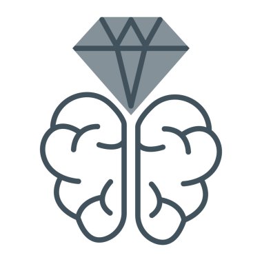 Elmas simgeli insan beyni, çizgi biçimi