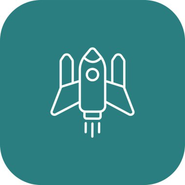 Roket simge vektör çizim