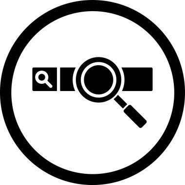 Büyütme cam simgesi, vektör tasarımı