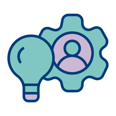 Bulmaca vektör çizimi şeklinde bir ampul