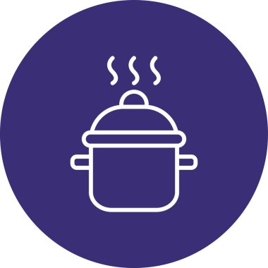 Pişirme simgesinin vektör illüstrasyonu