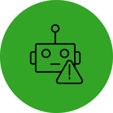 robot. Web simgesi basit tasarım