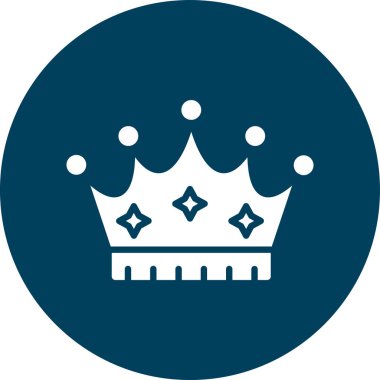 Taç. Web simgesi basit illüstrasyon