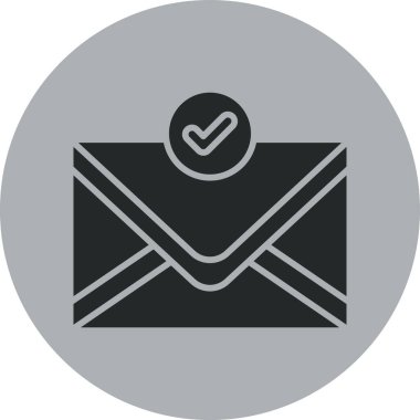 Zarf. Web simgesi basit illüstrasyon