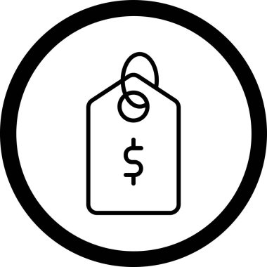 Dolar. Web simgesi basit illüstrasyon