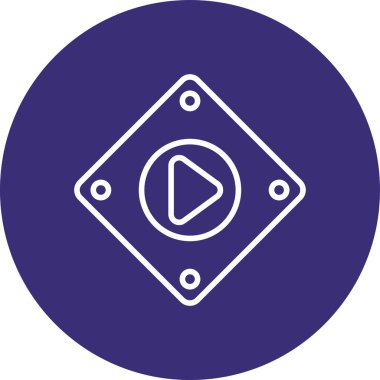 Oyun düğme simge vektör çizim