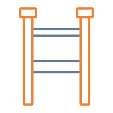 İnşa merdiveni vektör simgesi modern ve basit tasarım