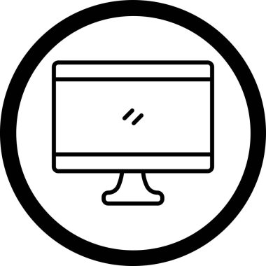 Dizüstü bilgisayar simgesi vektör çizimi