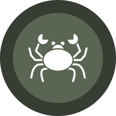 Yengeç web simgesi, basit vektör çizim