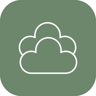 Bulut simgesi vektör illüstrasyonu