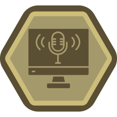 radyo simgesi vektör illüstrasyonu