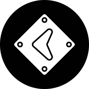 ok yönü konum simgesi ana hat biçiminde