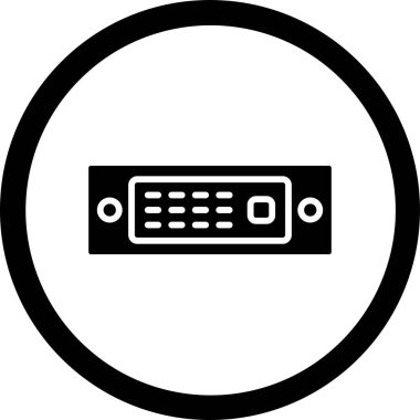 Bir radyo simgesinin vektör illüstrasyonu