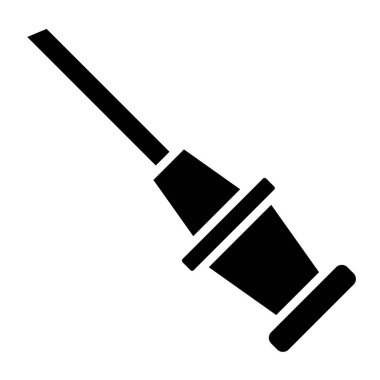 Şırınga simgesinin vektör illüstrasyonu