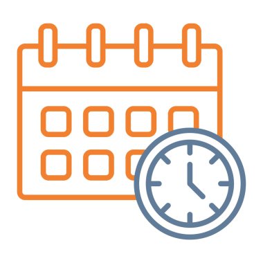 Kolayca düzenleyebilen veya düzenleyebilen Saat Vektörü simgesi