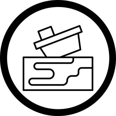 Modern b 'nin vektör illüstrasyonu eksik simgesi