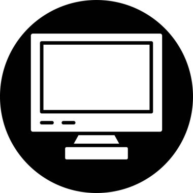 bilgisayar izleyici vektör simgesi