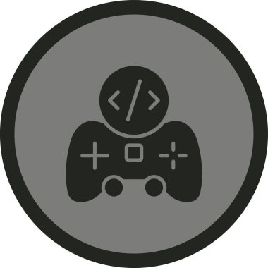 Oyun. Web simgesi basit tasarım