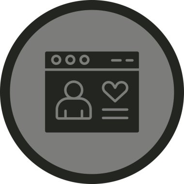 Yemek pişirmek. Web simgesi basit tasarım