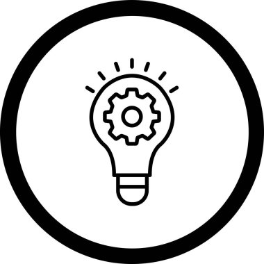 Fikir simgesi vektör illüstrasyonu