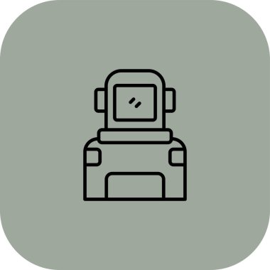 robot ikon vektör illüstrasyonu