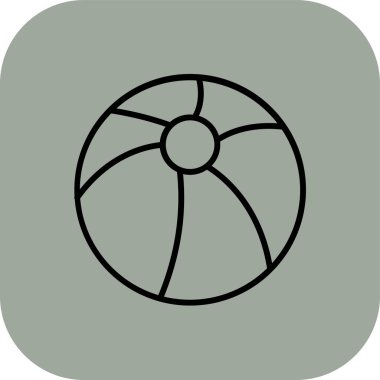 güzel yaz tatili vektör illüstrasyon simgesi