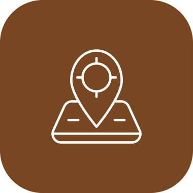 harita simgesi vektör illüstrasyonu