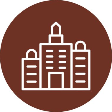 Modern yapı simgesinin vektör illüstrasyonu