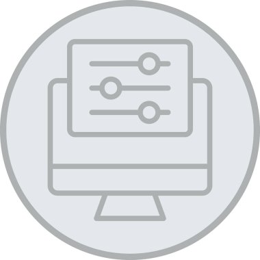 bilgisayar simgesi vektör illüstrasyonu