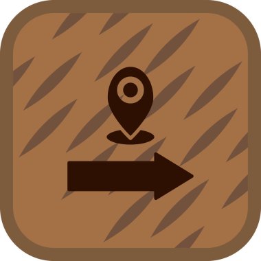 harita işaretçi simgesi. vektör.