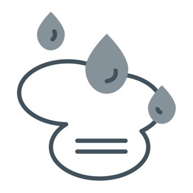 Bulut. Web simgesi basit illüstrasyon