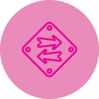 Eğilim biçimi izole edilmiş arkaplanda ok simgesi