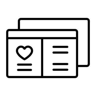 kitap web simgesi vektör illüstrasyonu