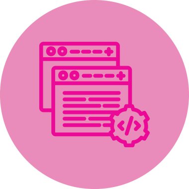 tarayıcı web simgesi, vektör illüstrasyonu