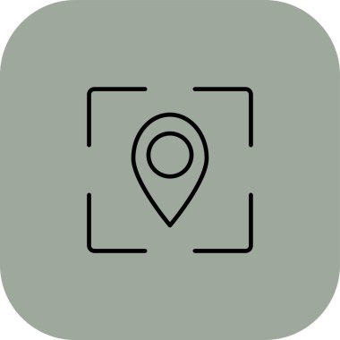 Kişisel ve ticari kullanımda vektör konumu simgesi.