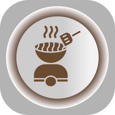 Benzersiz kahve vektör çizgisi simgesi