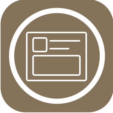 Modern bir simgenin vektör illüstrasyonu