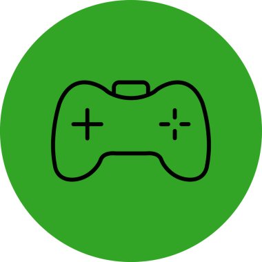 Moda biçimi izole edilmiş arka grubunda oyun denetleyici simgesi