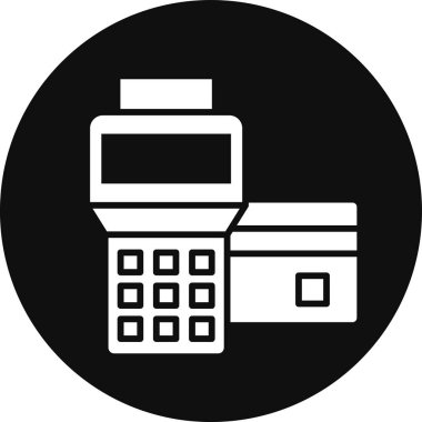 Basit vektör simgesi, hesap makinesinin çizimi