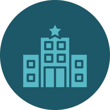 bina simgesi, vektör illüstrasyonu