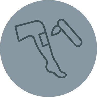 Çekiç simgesi soyut arkaplanda izole edildi