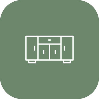 Klima ikonu. Uzun gölgeli beyaz bir arka plan. vektör illüstrasyonu.