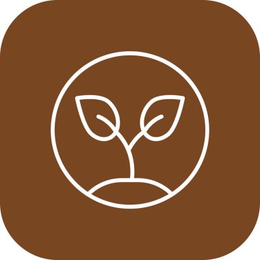 Eşsiz Bitki Vektör Satırı Simgesi