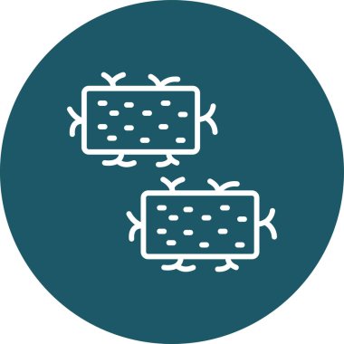 Virüs ikonu vektör illüstrasyonu