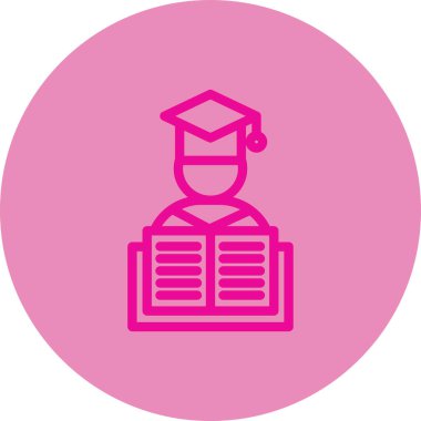 Eğitimin vektör illüstrasyonu modern simge