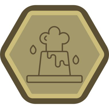 Bir bitki simgesinin vektör illüstrasyonu