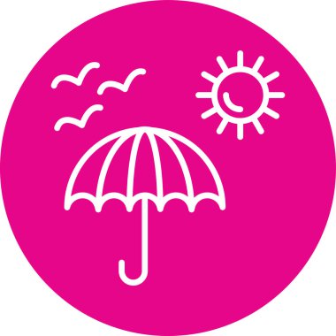 Güneş Simgesi Vektör illüstrasyonu