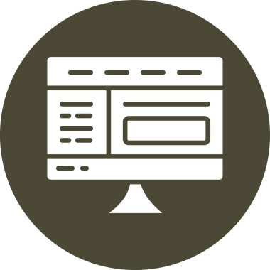 Tarayıcı web tarayıcı simgesi ana hat biçiminde